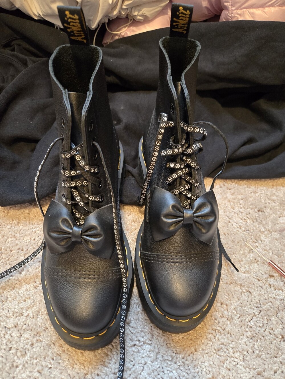 NEW!! Dr Martens Sinclair LAZY OAF HAPPY SAD Platform Boots. Size 8 MAKE OFFER! - Picture 4 of 11